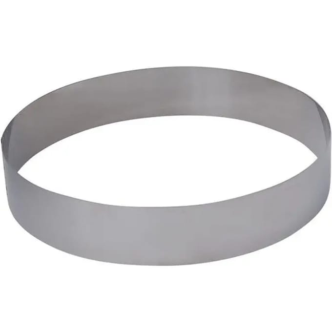De Buyer Ronde Taartring 24 cm - Roestvrij Staal