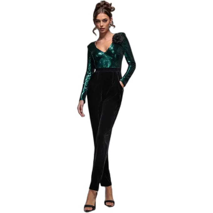 Glitter Body met Korset Dames Goddiva