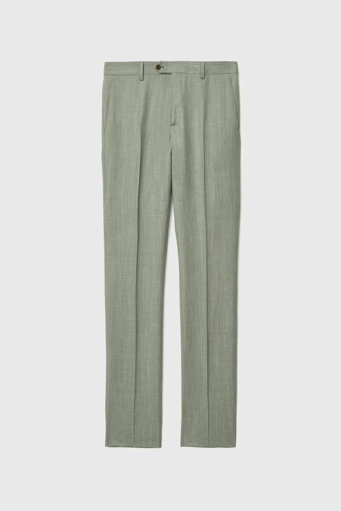 John Varvatos Dalston Tailored Pants - Separate Pants Ivy Maat: 52 | Tailored Broeken Outlet | Heren | Groen
