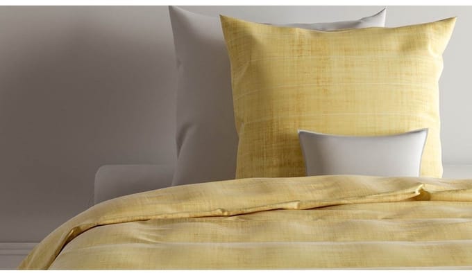 Zo! Home Yvan Dekbedovertrek - Lits-jumeaux - 240x200/220 cm - Yellow