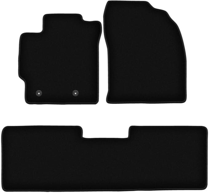 BASIC zwarte veloursmatten voor: Toyota Corolla E16 sedan, hatchback (2013-2019)
