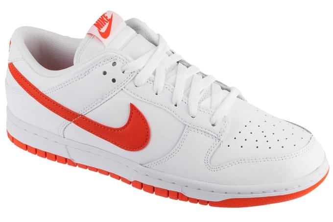Nike Dunk Low Retro, Mannen, Wit, Sneakers, maat: 43