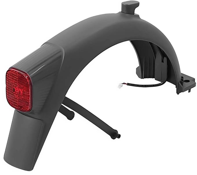 Segway-Ninebot, Achterspatbord voor Ninebot Segway E2 Pro met LED en beugel, Zwart