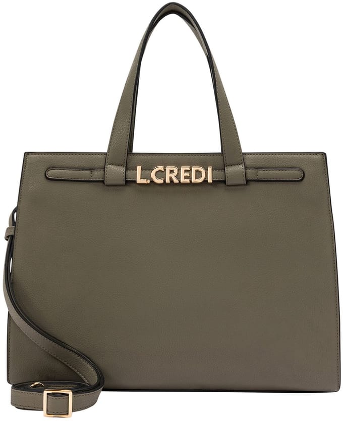 L.CREDI Olejandra Schoudertas 32.5 cm - Dames - khaki