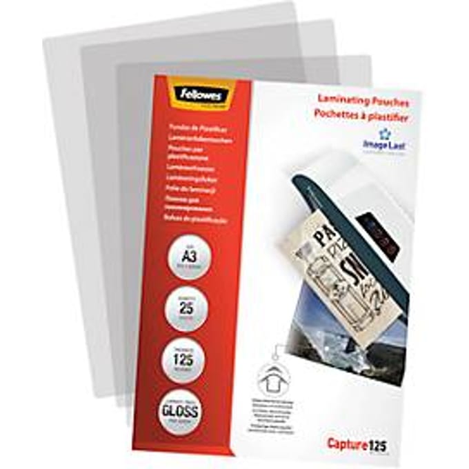 Fellowes lamineerfolie ImageLast, glanzend, A3, dikte 125 micron, 25 stuks