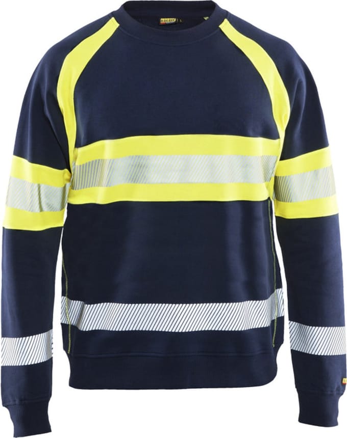 Blaklader Sweater High Vis 3359-1158 - Marine/High Vis Geel - 5XL
