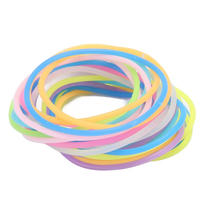 24 Stuks Luminescente Siliconen Jelly Armbanden Zacht Flexibel Elastisch Multicolor Siliconen Polsbandje beige