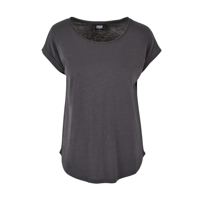 Build Your Brand - Lang Slub Dames T-Shirt maat M