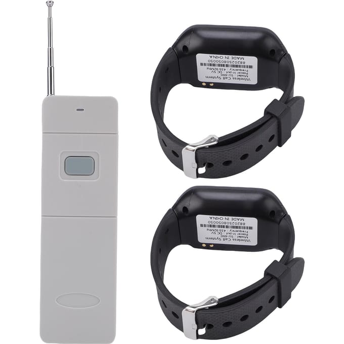 Draadloos Oproepsysteem Pager Verpleegoproepsysteem voor Restaurant Food Truck gray