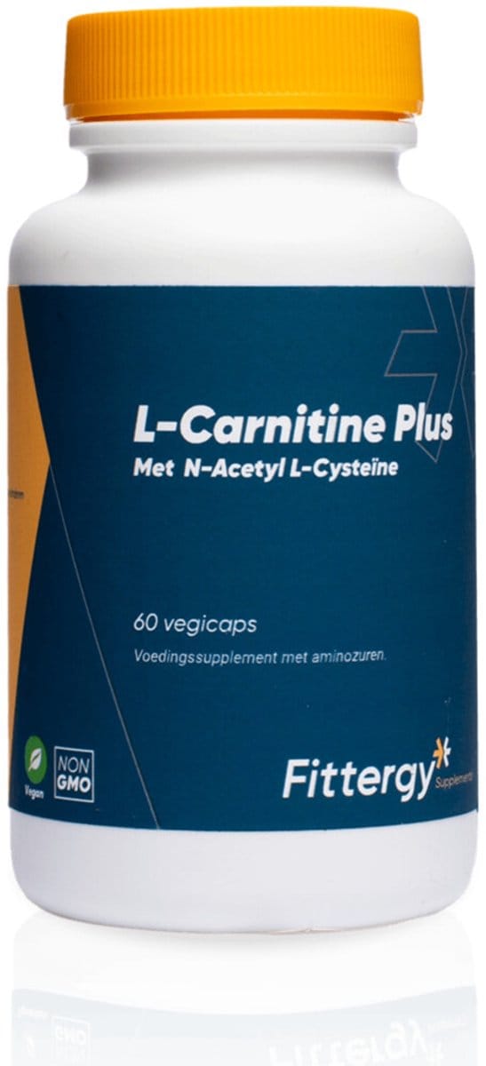 Fittergy Supplements - L-Carnitine Plus - 2 x 60 capsules - Voordeelverpakking