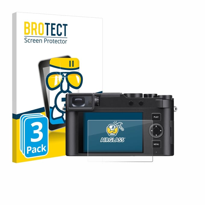 Screenprotector 3 Stuks voor Leica D-Lux 8 Beschermglas transparant