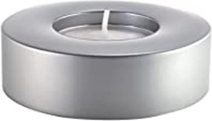 Carus - theelichthouder - metaal - zilver