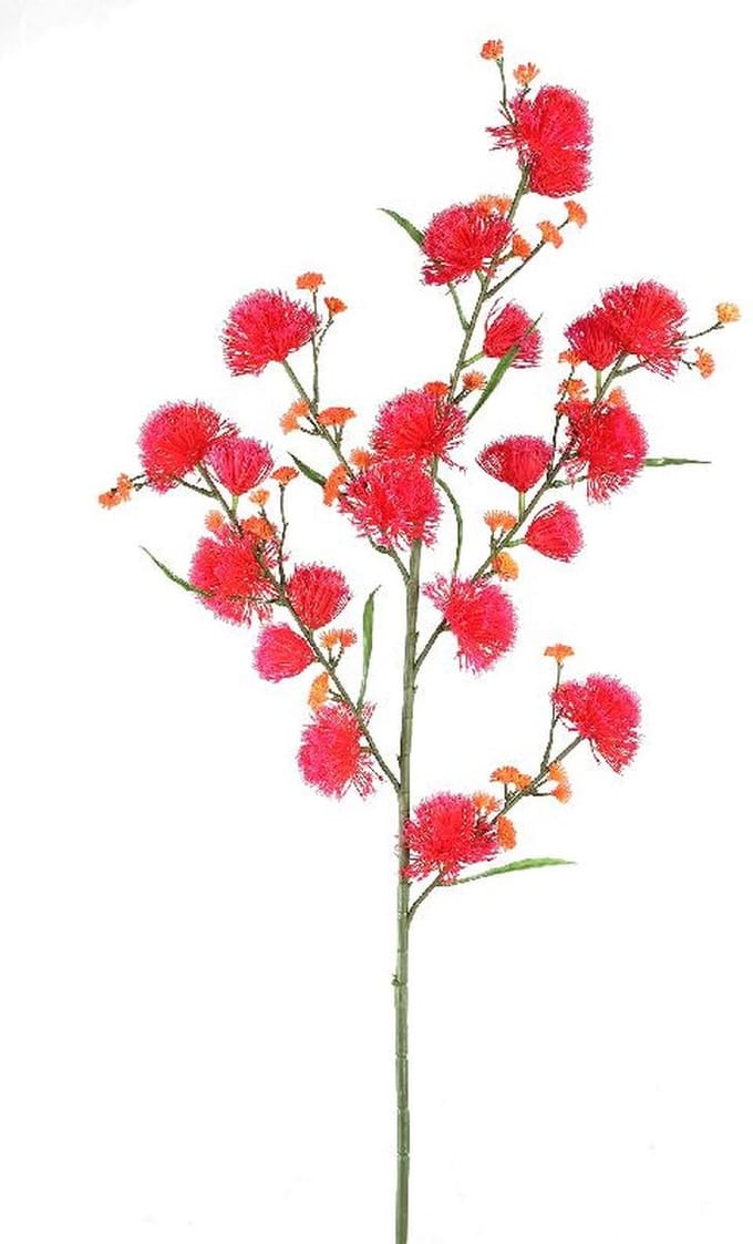 PTMD Kunstbloem Tuin - 60x45x108 cm - Kunststof - Rood