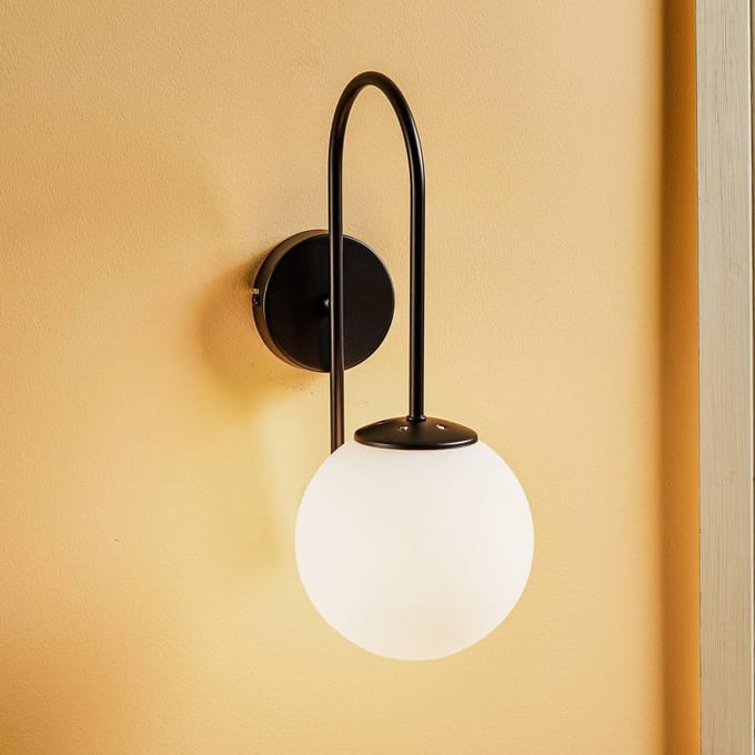 Luminex Wandlamp Berlin zwart