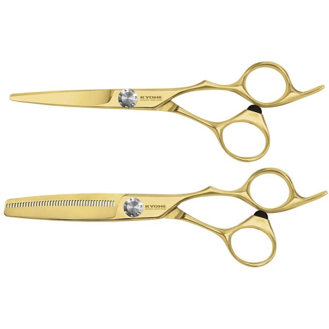 Kyone 710 Knipschaar Gold 5,5inch + Gratis 710T Coupeschaar Gold 6,0inch