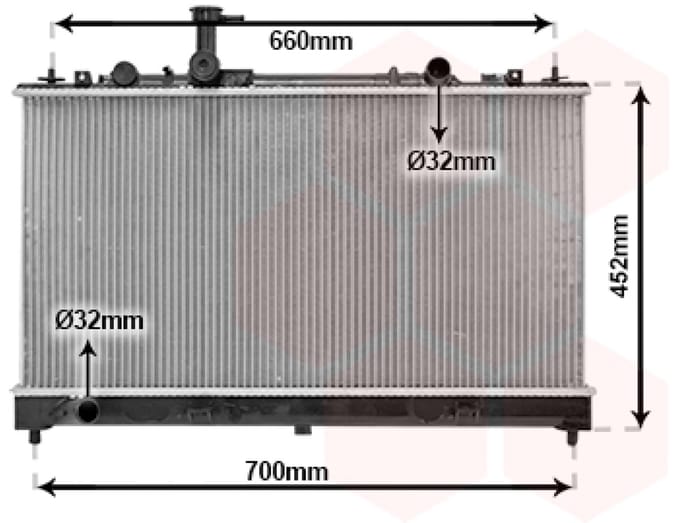 Van Wezel - RADIATOR VOOR MAZDA 6 2002-2007 RF5C15200