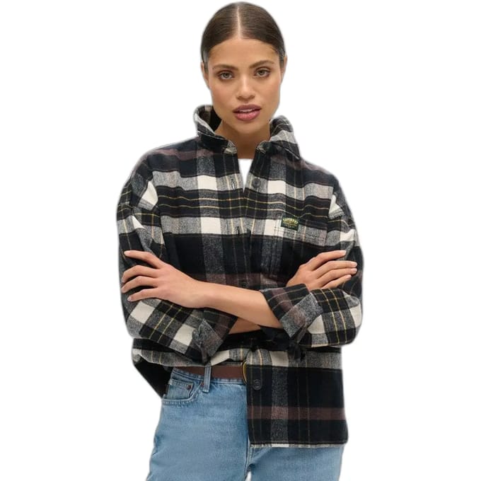 Gestrikte overshirt met lange mouwen voor dames Superdry