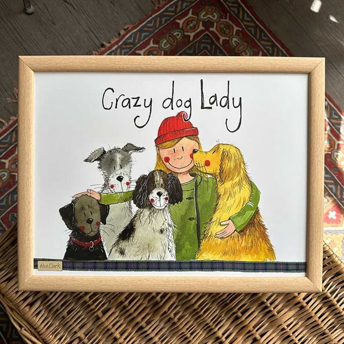 Alex Clark Schootkussen Honden ~Crazy Dog Lady Lap Tray'