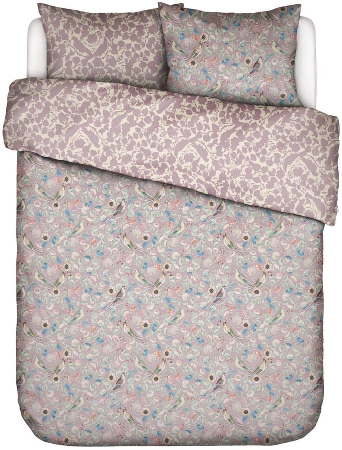Essenza Aleste Dekbedovertrek Biologisch Katoensatijn Pale lilac - Lits-Jumeaux - 240x200/220 cm