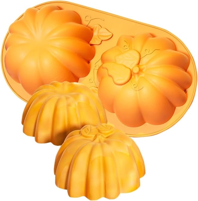 3D Pompoen Silicone Bakvorm voor Halloween - Perfect voor Taarten, Chocolade en Herfstdecoratie