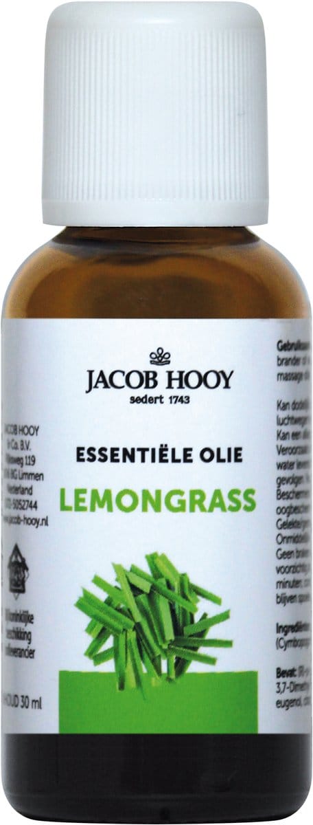 Jacob Hooy Lemongrass - 30 ml - Etherische Olie