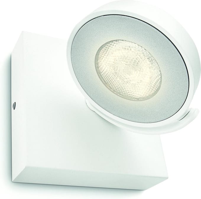 Philips Clockwork opbouwspot - 1-lichts - wit - WarmGlow