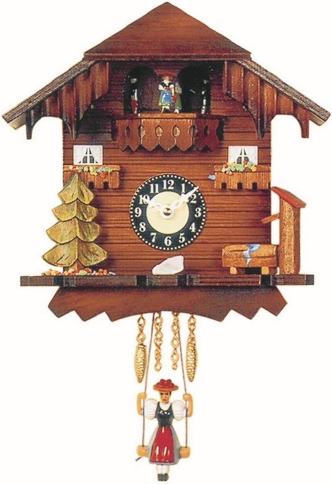 Engstler - 225 SQT - Wandklok met schommel - Quartz