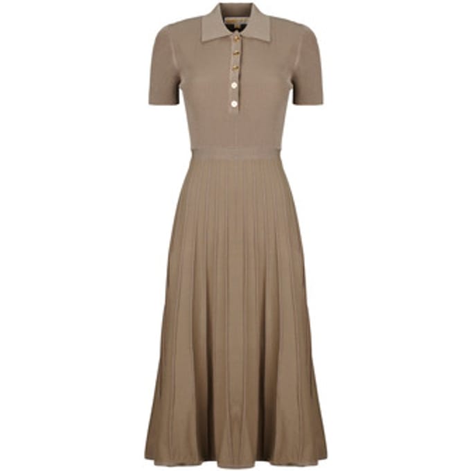 Lange Jurk MICHAEL Michael Kors FIT N FLARE POLO SS MIDI