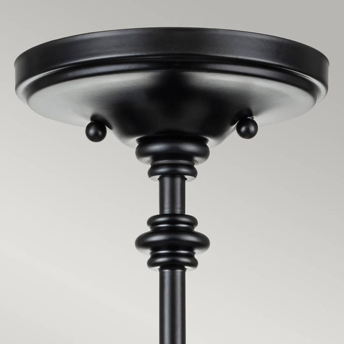 Feiss LED Plafondlamp Pickering Lane | 3X E14 Max 40W | Dimbaar | Black