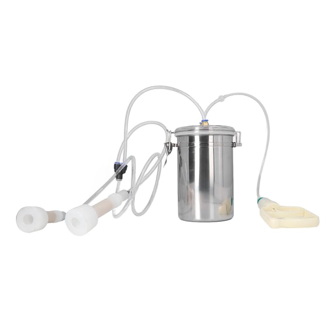 Machine à traire manuelle 2000 ml Contrôle de l'économie d'effort Bouteille en acier inoxydable Kit de traite portable pour