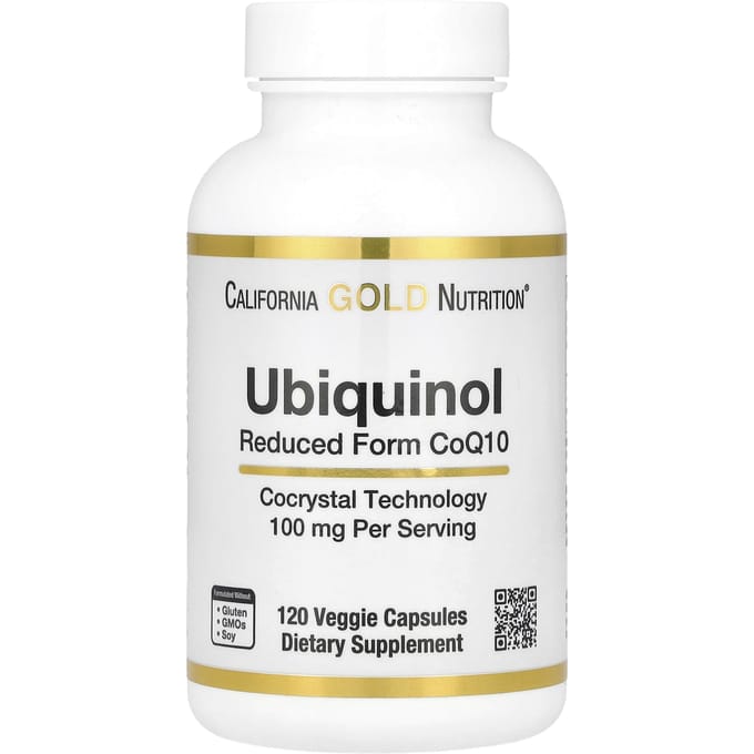 Ubiquinol (Gereduceerde Coq10), 100Mg, 120 Plantaardige Capsules