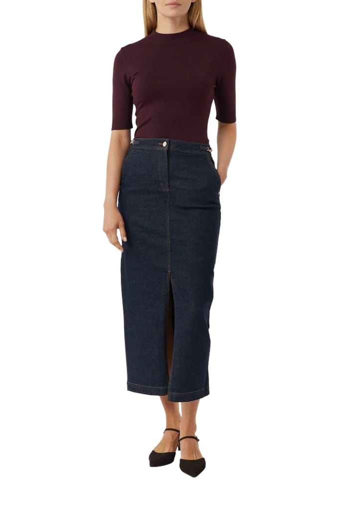 Comma  Skirt Blue Denim Taglia: 38 | Minigonne Outlet | Donna | Blu