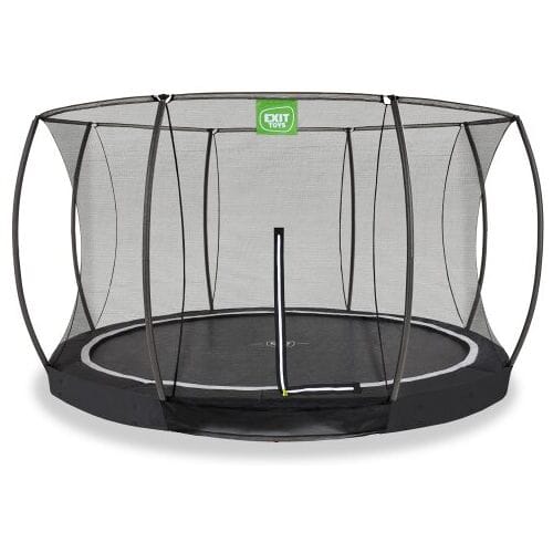 EXIT Black Edition Trampoline ø366cm - Inground - Ingraaftrampoline - Rond - Voor Kinderen - Zwart