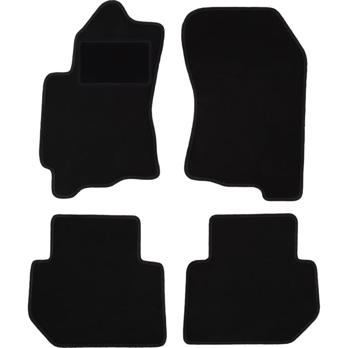 Zwarte velours vloermatten voor: Subaru B9 Tribeca SUV (2009-2009)