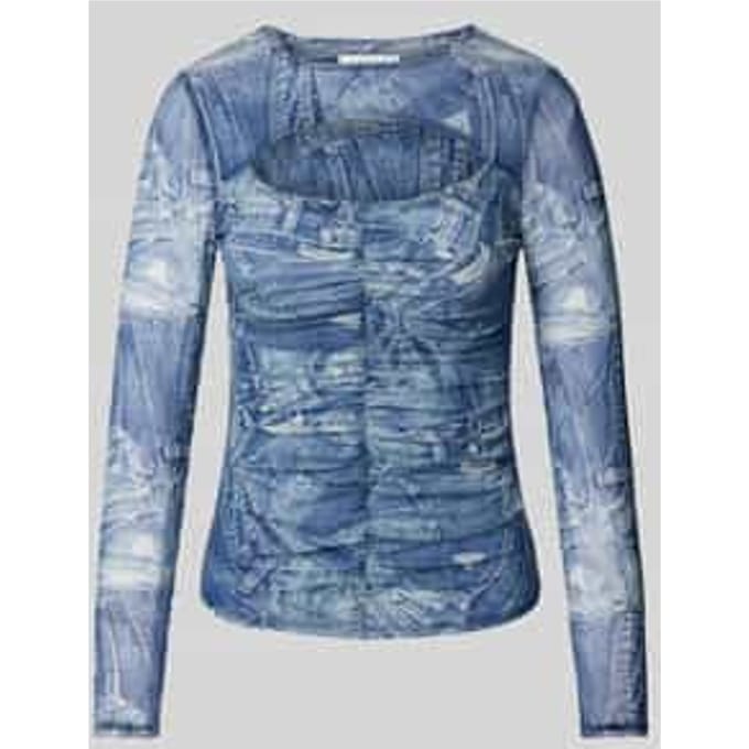 Shirt met lange mouwen en cut-out, model 'BRIENNA'