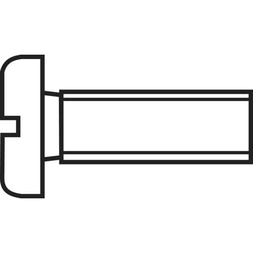 TOOLCRAFT 888015 Cilinderkopschroeven M1.6 6 mm Sleuf DIN 84 Staal Verzinkt 20 stuk(s)