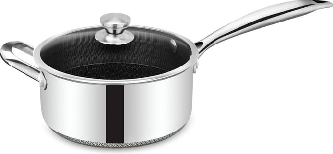 Cheffinger Sauspan met Deksel - 24cm - RVS - Honingraat - Inductie