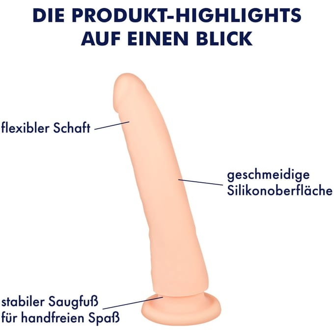 EIS natuurlijke dildo met zuignap verschillende maten