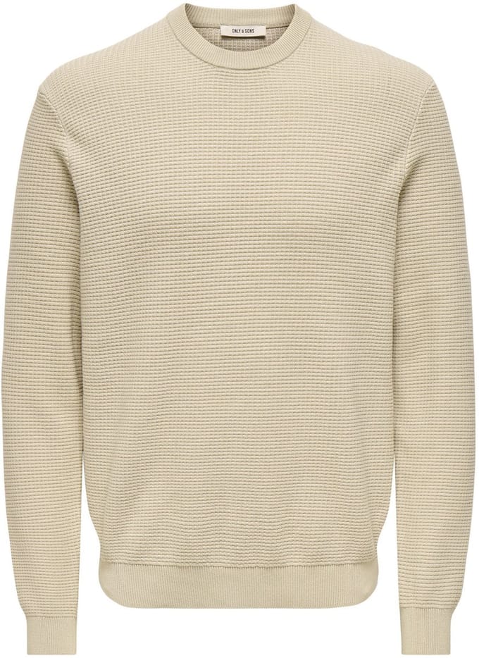 ONLY&SONS - ONSDAVE REG LS CREW NECK KNIT NOOS - Heren - Gebreide truien