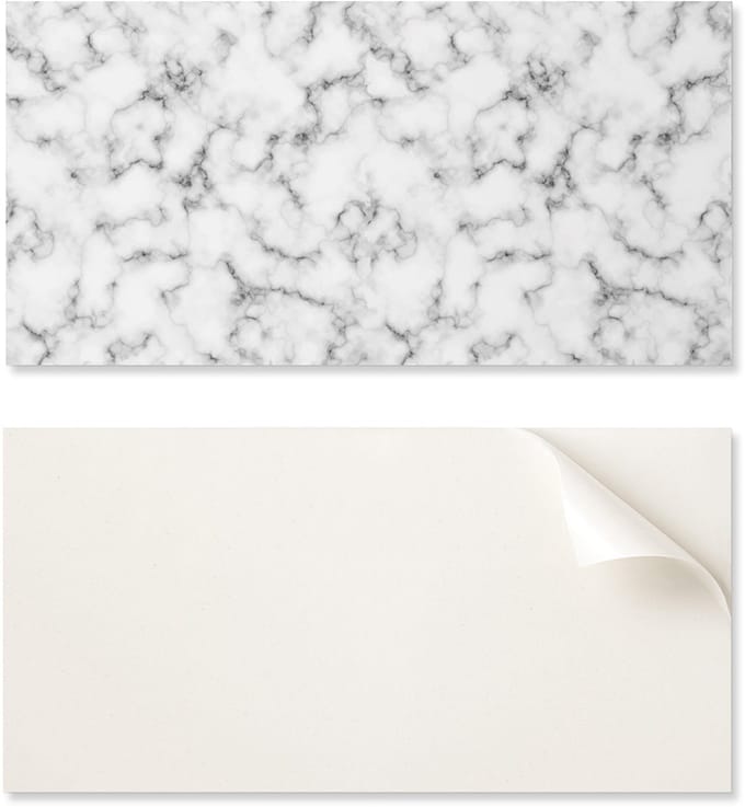 Zelfklevend vinylpaneel met print, 120x60 cm, marmerpatroon met nerven.