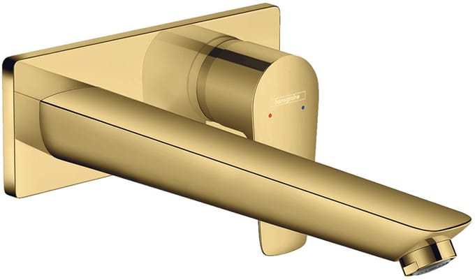 Hansgrohe Talis E afbouwdeel wastafelkraan - 2-gats - zonder waste - glans goud