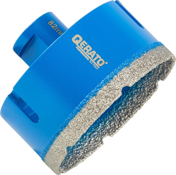 Qerato Diamantboor 82mm Droog - M14 - Tegelboor