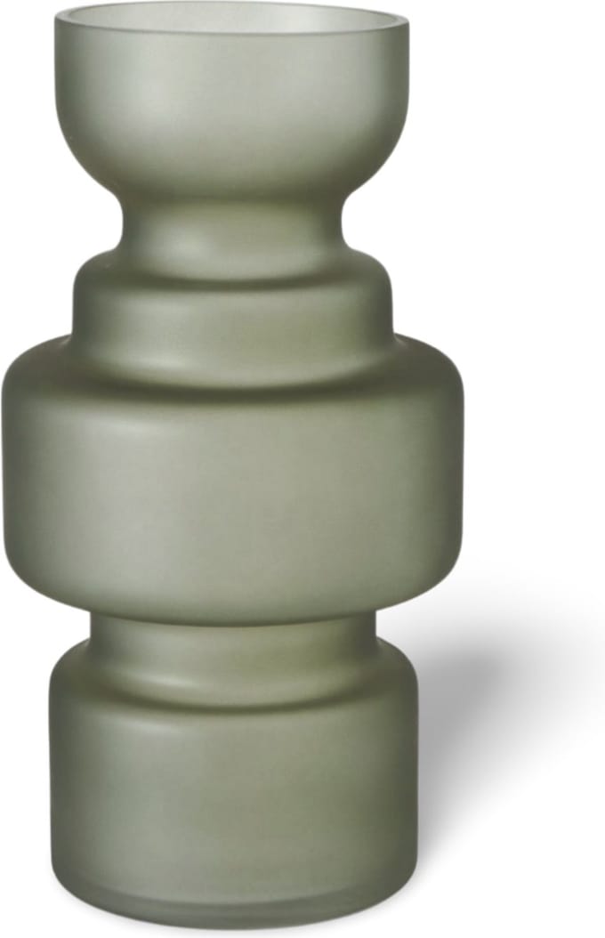 Vaas Modern Design Groen Glas 30 cm