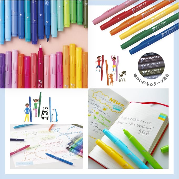 Tombow Pencil Aqueous 1.2mm Pen Play Color # 2 Set van 12 Colors