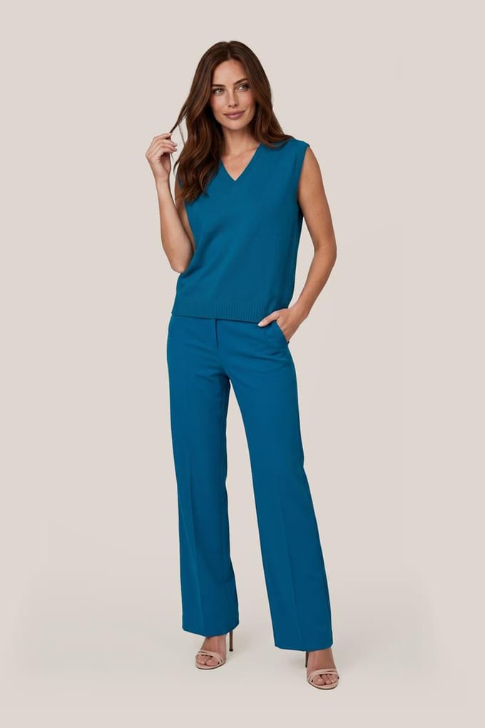 Althea Top Petrolblauw