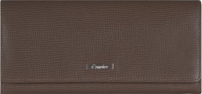 Esquire Boston Dames Lange Portemonnee Leer 19 cm - Dames - Horizontaal - braun