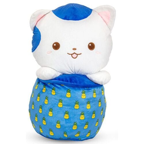 Play by Play Sitting Cat in Bubble Tea Pluche 60CM-Blauw (Diversen) Nieuw