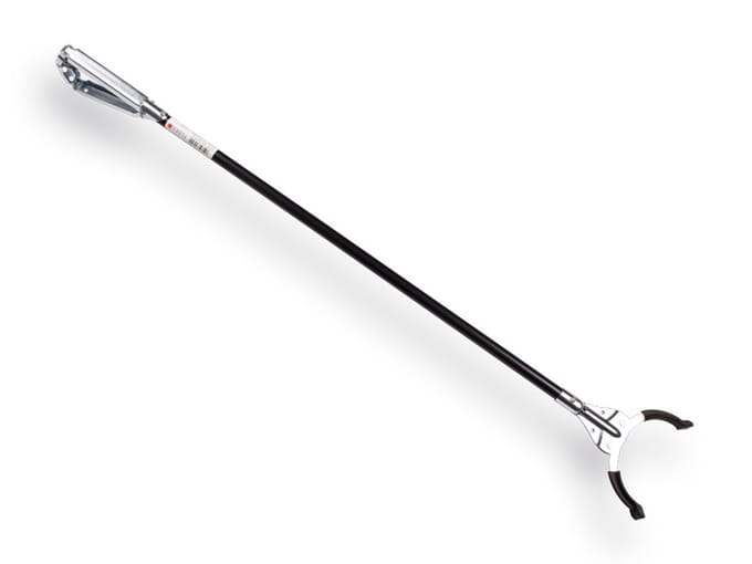 Afvalgrijper 75 cm met kunststof bekken