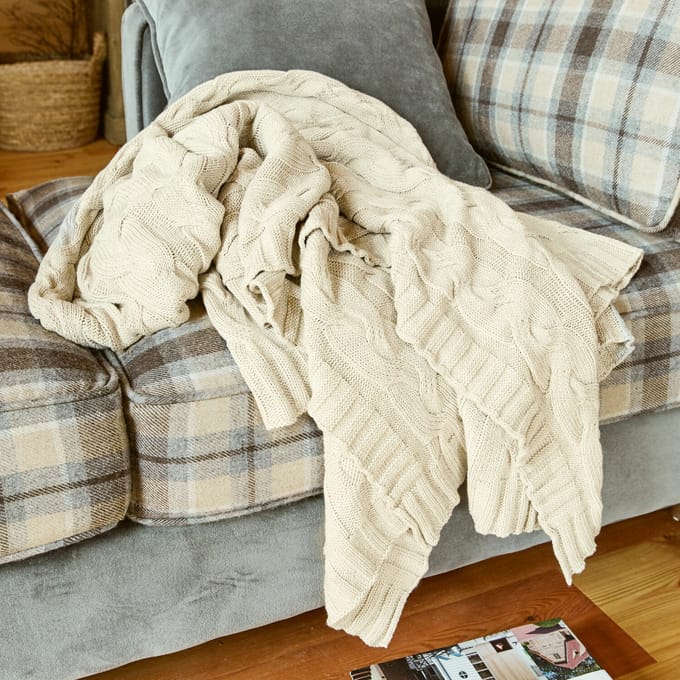 LOBERON Plaid Arnhem beige