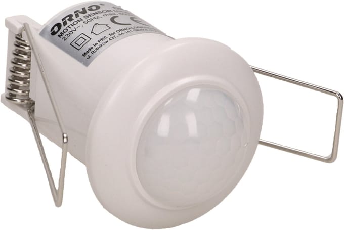 Micro LED PIR bewegingsmelder - 360° detectie - Inbouw plafond - Rond - 300 Watt - 75 Watt LED - Wit